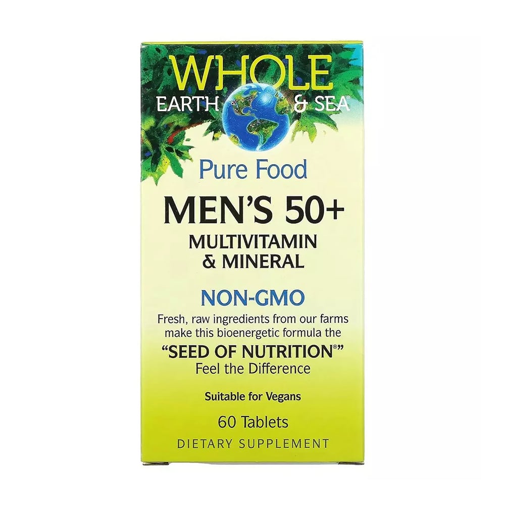 Уцінка! Мультивітамінний та мінеральний комплекс для чоловіків Natural Factors Men's 50+ Multivitamin &amp; Mineral, від 50 років, 60 таблеток